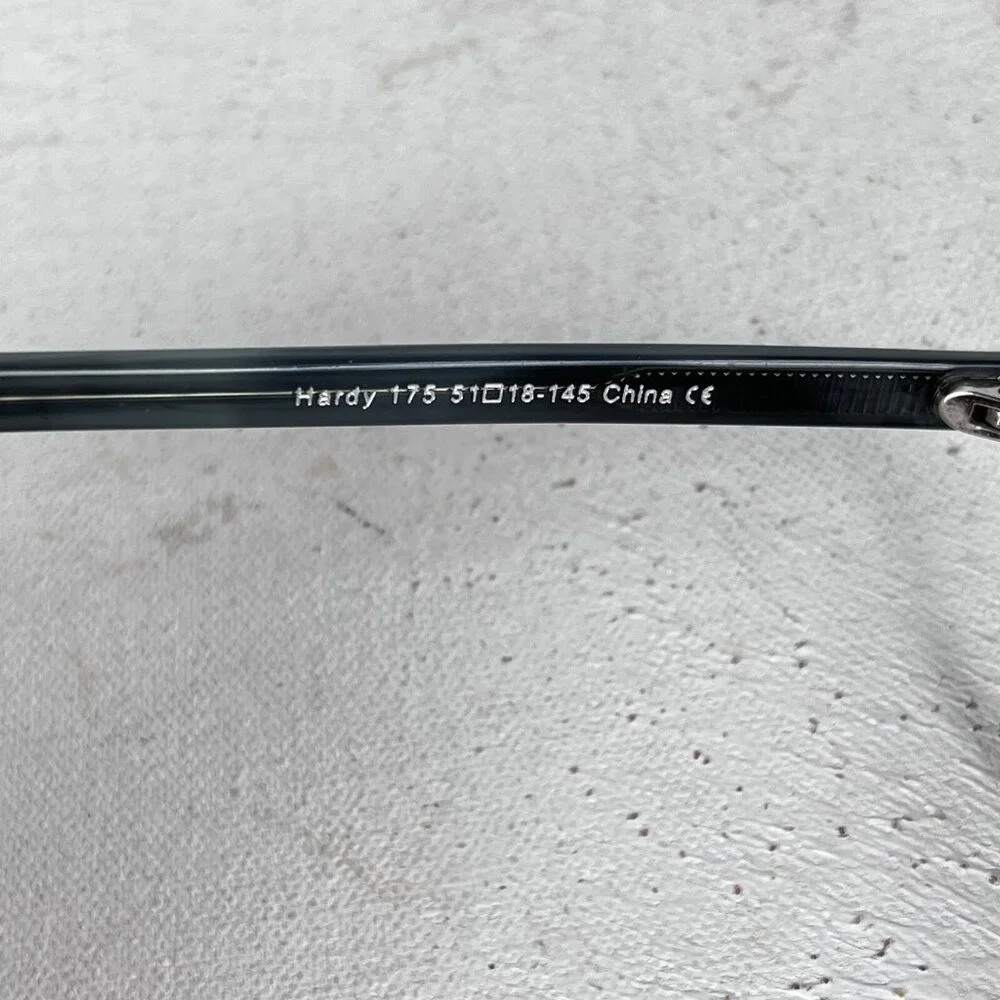Warby Parker Hardy 175‎ Striped Gray Rectangular Frames 51-18-145 FRAMES ONLY